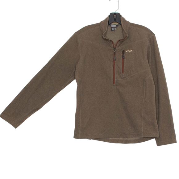 Outdoor Research Pullover Sweater 1/4 Zip Outdoor Gorpcore Brown Medium Flaw - Picture 8 of 8